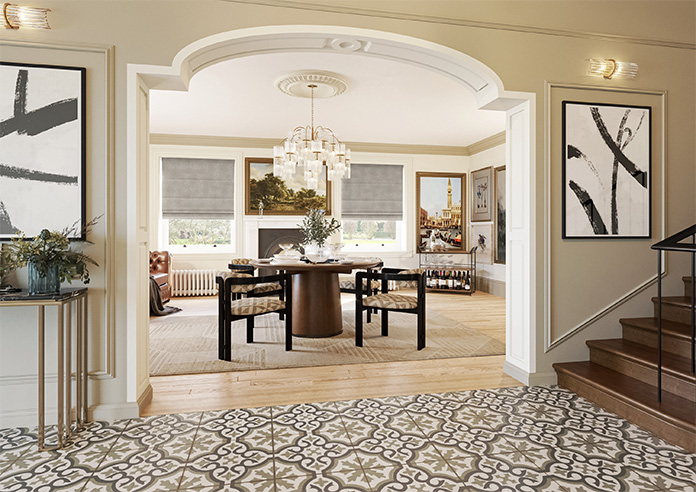 Florence Faux Suede, Taupe Brown - Twist&Fit Roman Blind - Image 6